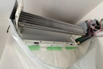 稲沢市で施工した三菱電機 霧ヶ峰 MSZ-ZW6318S の完全分解洗浄後
