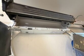 名古屋市守山区で施工した富士通ゼネラル ノクリア AS-D56K2W の完全分解洗浄後