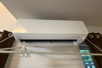 名古屋市守山区で施工した富士通ゼネラル ノクリア AS-D56K2W の分解前