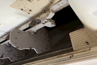 エアコンの送風口がカビている