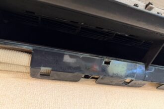 清須市の東芝RAS-4027D、通常エアコンクリーニング施工後の吹き出し口