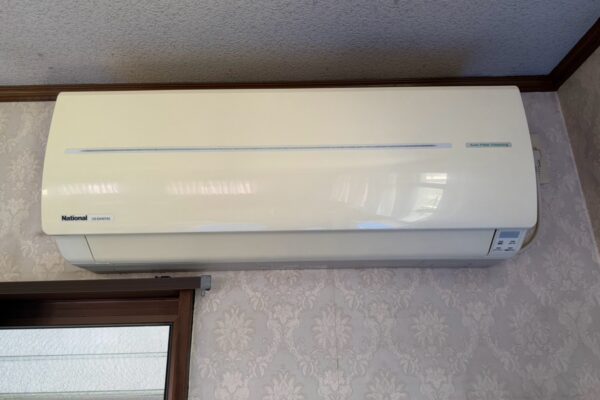 名古屋市中村区のナショナルCS-EX407A2-W、お掃除機能付きエアコンのクリーニング施工前