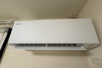 名古屋市南区のハイセンスHA-S22GE4-W、通常エアコンクリーニング施工前