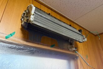 常滑市 富士通ゼネラル ノクリア AS-C40J-W エアコンクリーニング完全分解 アフター（洗浄後）