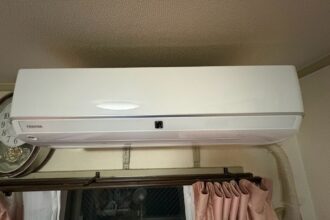 弥富市 東芝 RAS-G402E8DT エアコンクリーニング前の室内機