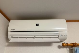 木曽岬町で施工したシャープ AY-H22TD の分解前