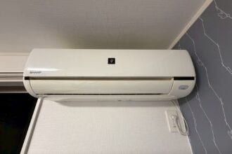 シャープ AY-F22D エアコンクリーニング完全分解 長久手市分解前