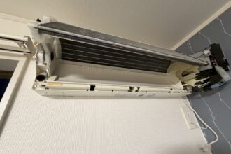 シャープ AY-F22D エアコンクリーニング完全分解 長久手市分解後