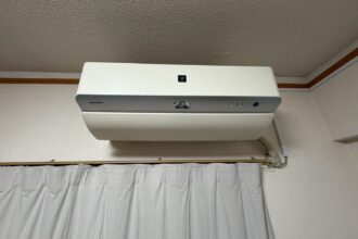 シャープ AY-J28XE7 エアコンクリーニング完全分解 瀬戸市完全分解前