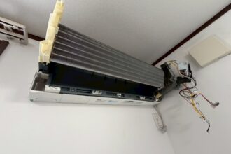 三菱電機 MSZ-EM3616E4 エアコンクリーニング完全分解 西尾市分解後